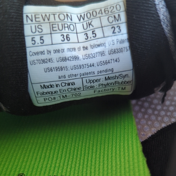 Newton Women's Gray and Black Sneakers - Picture 9 of 9
